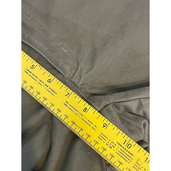 VTG Patagonia Stand Up Shorts Womens 8 Green Canvas Patch Pocket Climb Hike - Picture 5 of 7